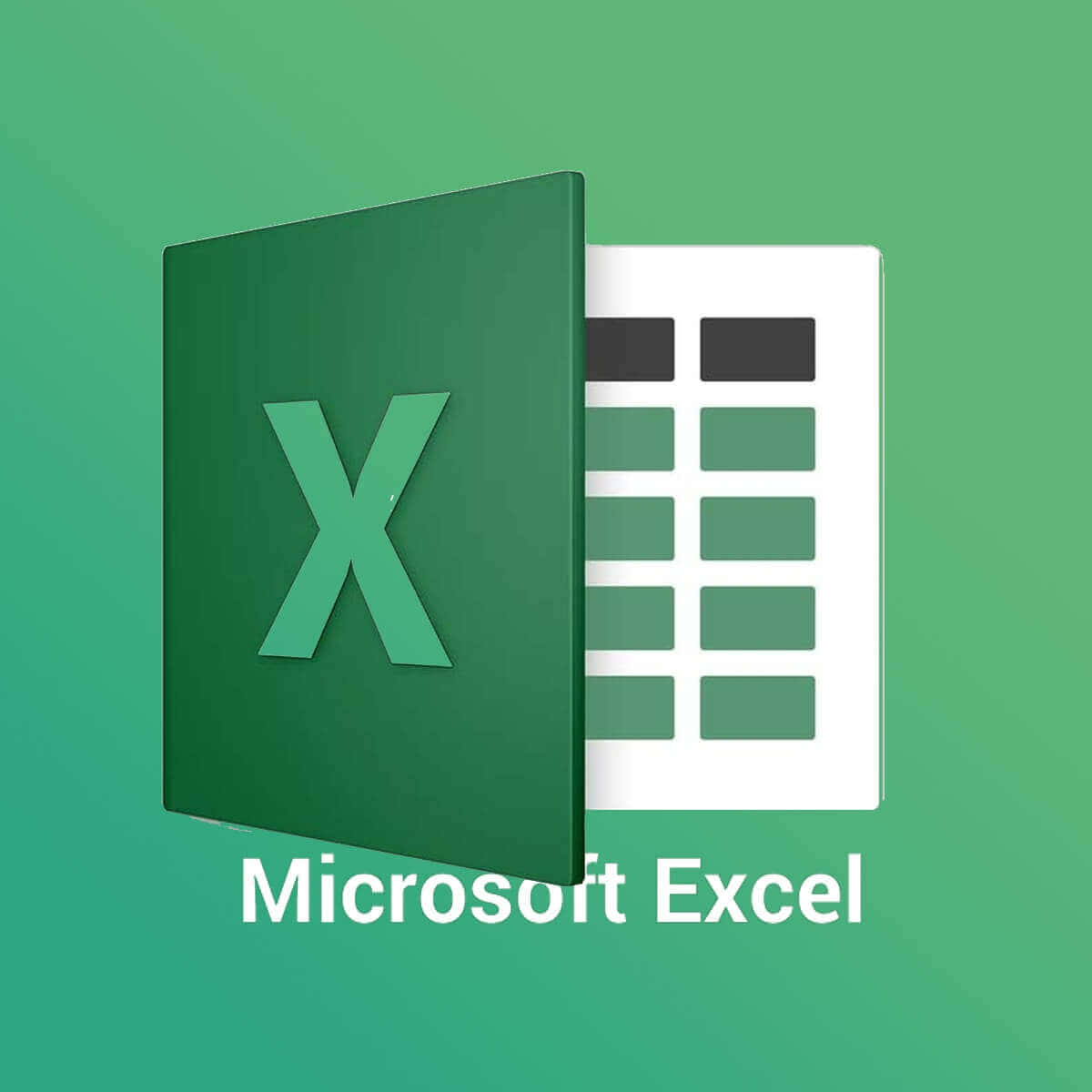 Microsoft Excel Logo With A Green Background