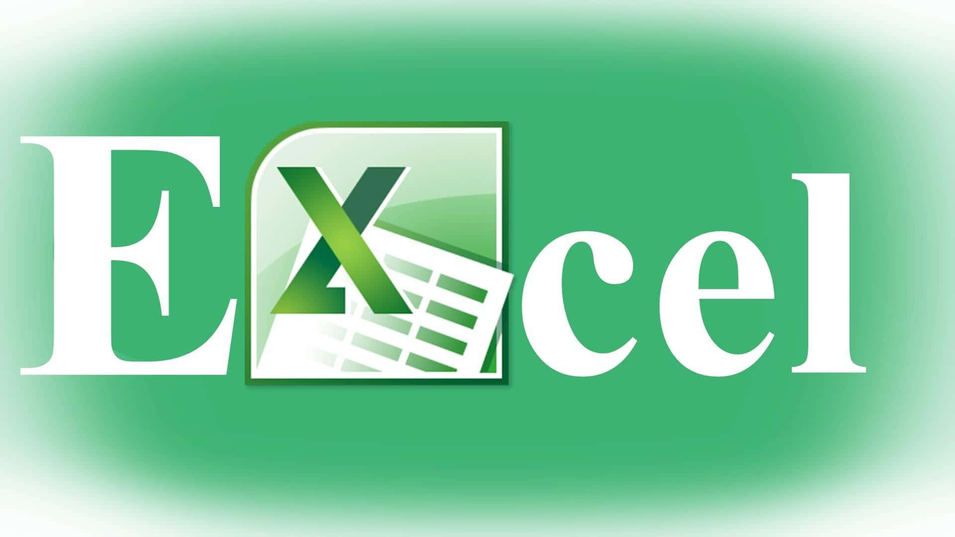Excel Logo With A Green Background