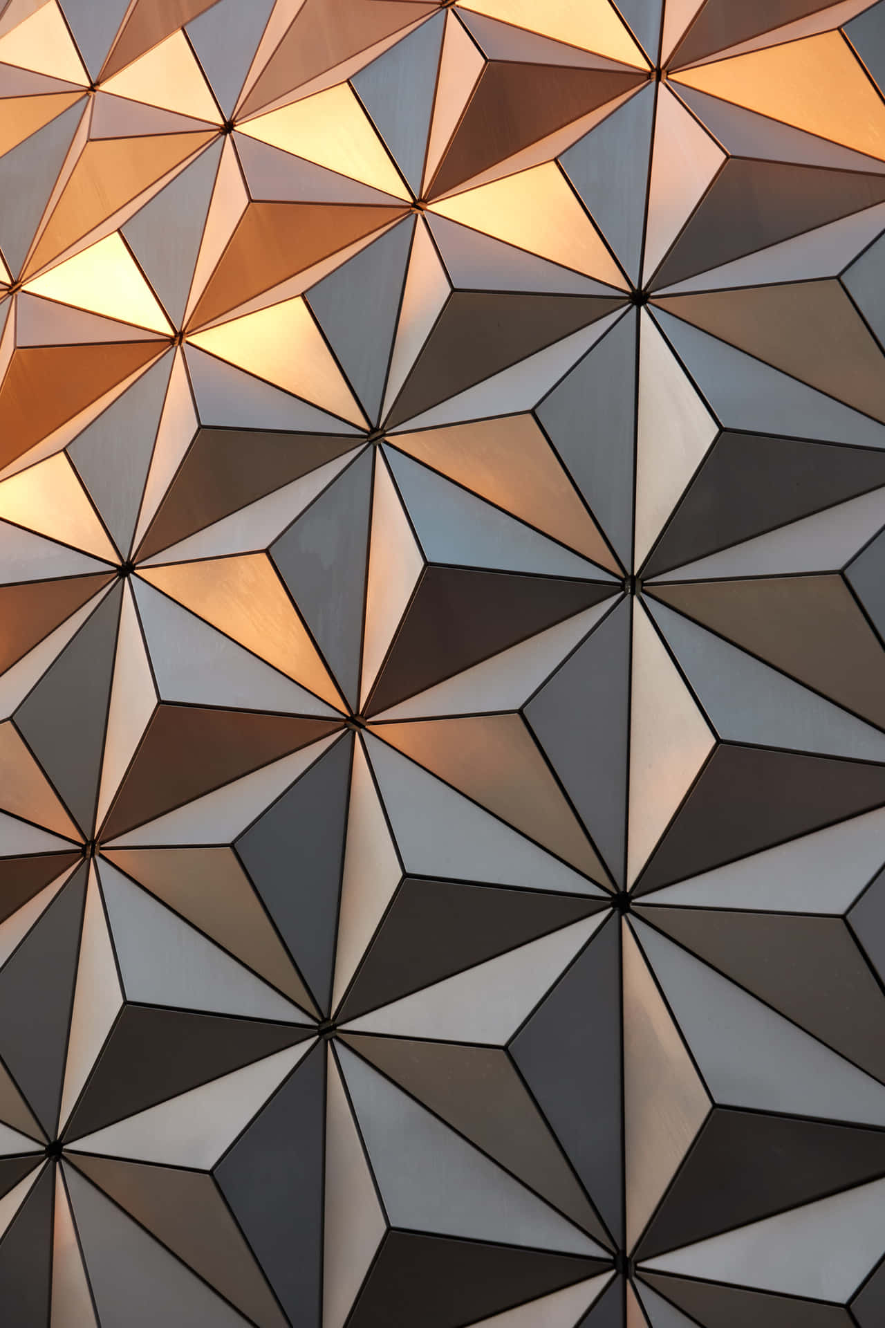 Exceptional Triangular Geometric Design Wallpaper