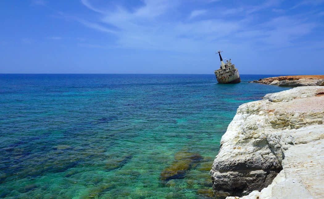 Exceptionally Clean Water In Paphos Beach Wallpaper