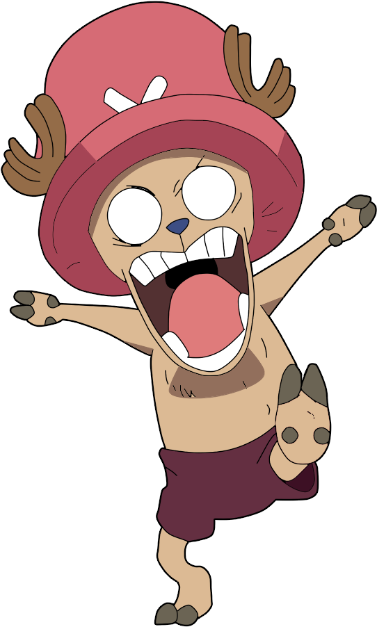 Download Excited Anime Character Chopper.png | Wallpapers.com