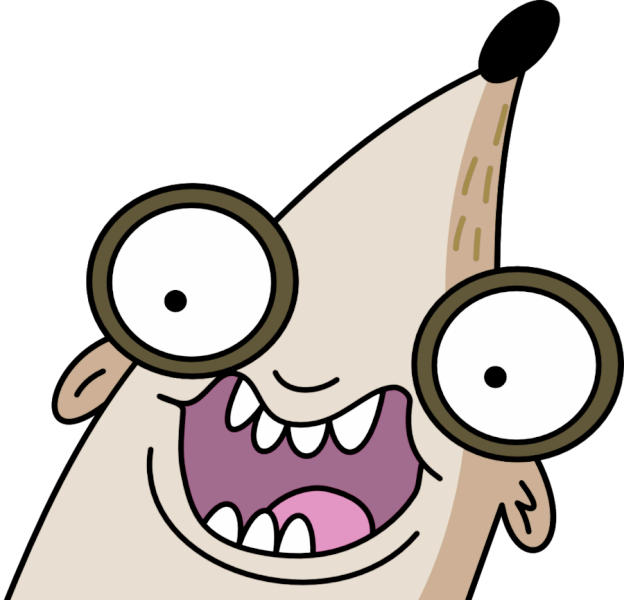 Excited Cartoon Character Big Eyes PNG