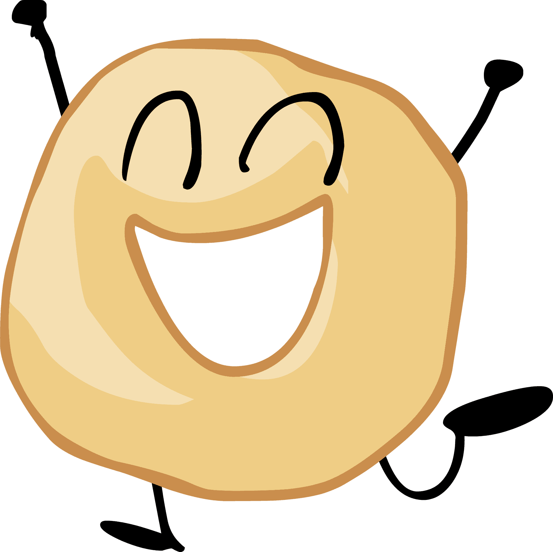 Excited Cartoon Face Graphic PNG