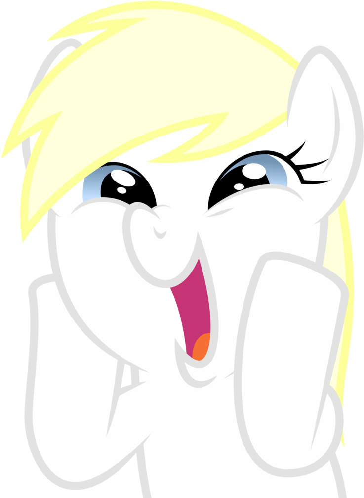 Excited Cartoon Pony PNG