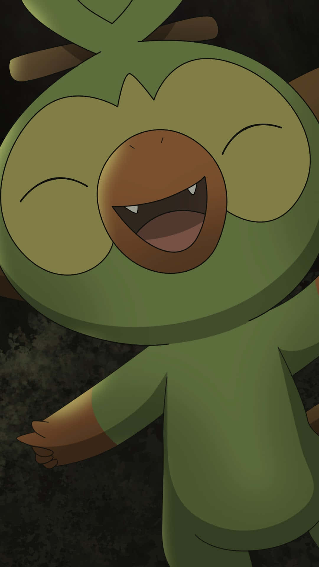 Excited Grookey In High Resolution Wallpaper