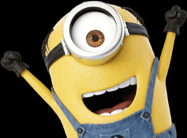 Excited Minion Celebration PNG
