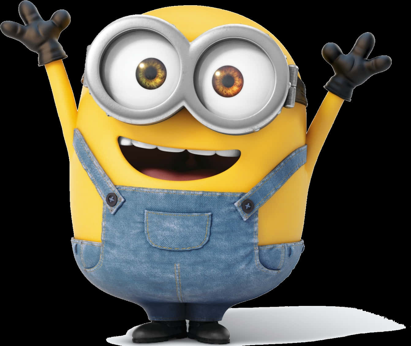 Excited Minion Waving PNG