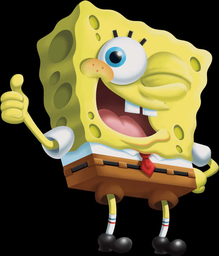 Excited Sponge Bob Square Pants PNG