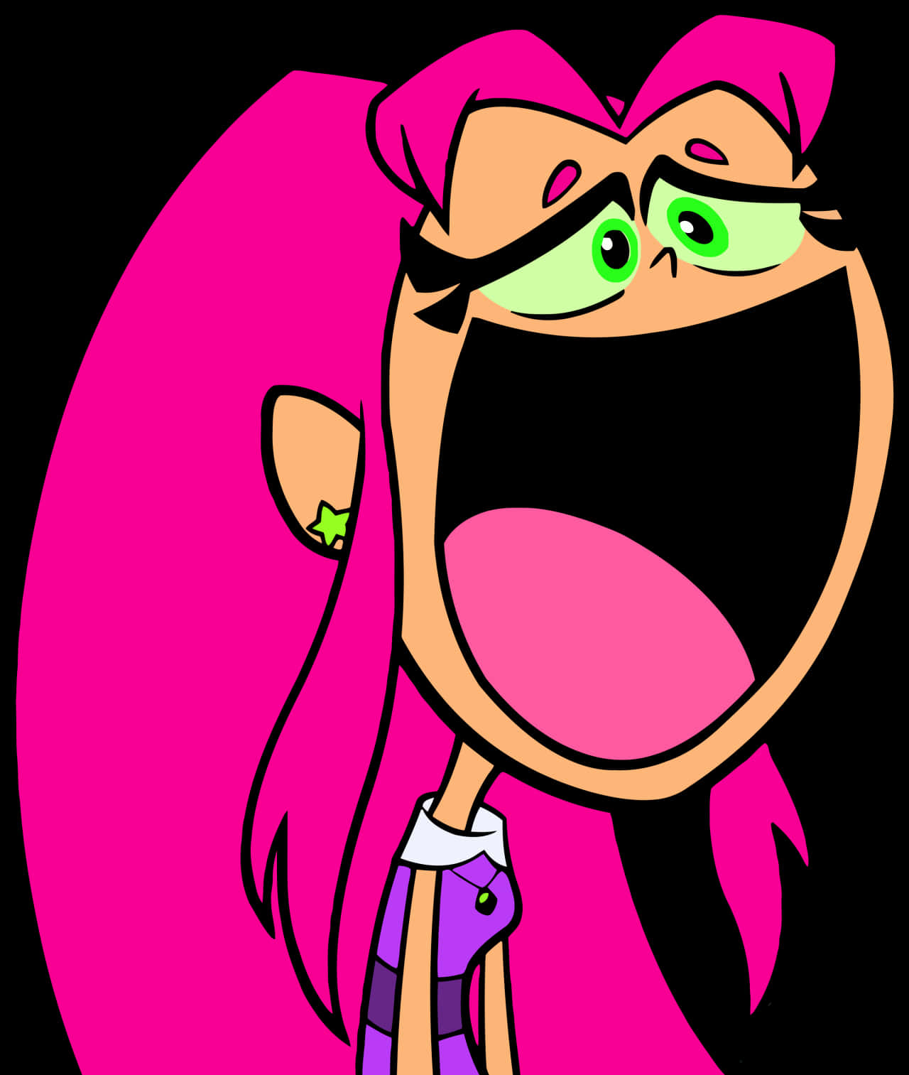 Excited Starfire Teen Titans Go PNG