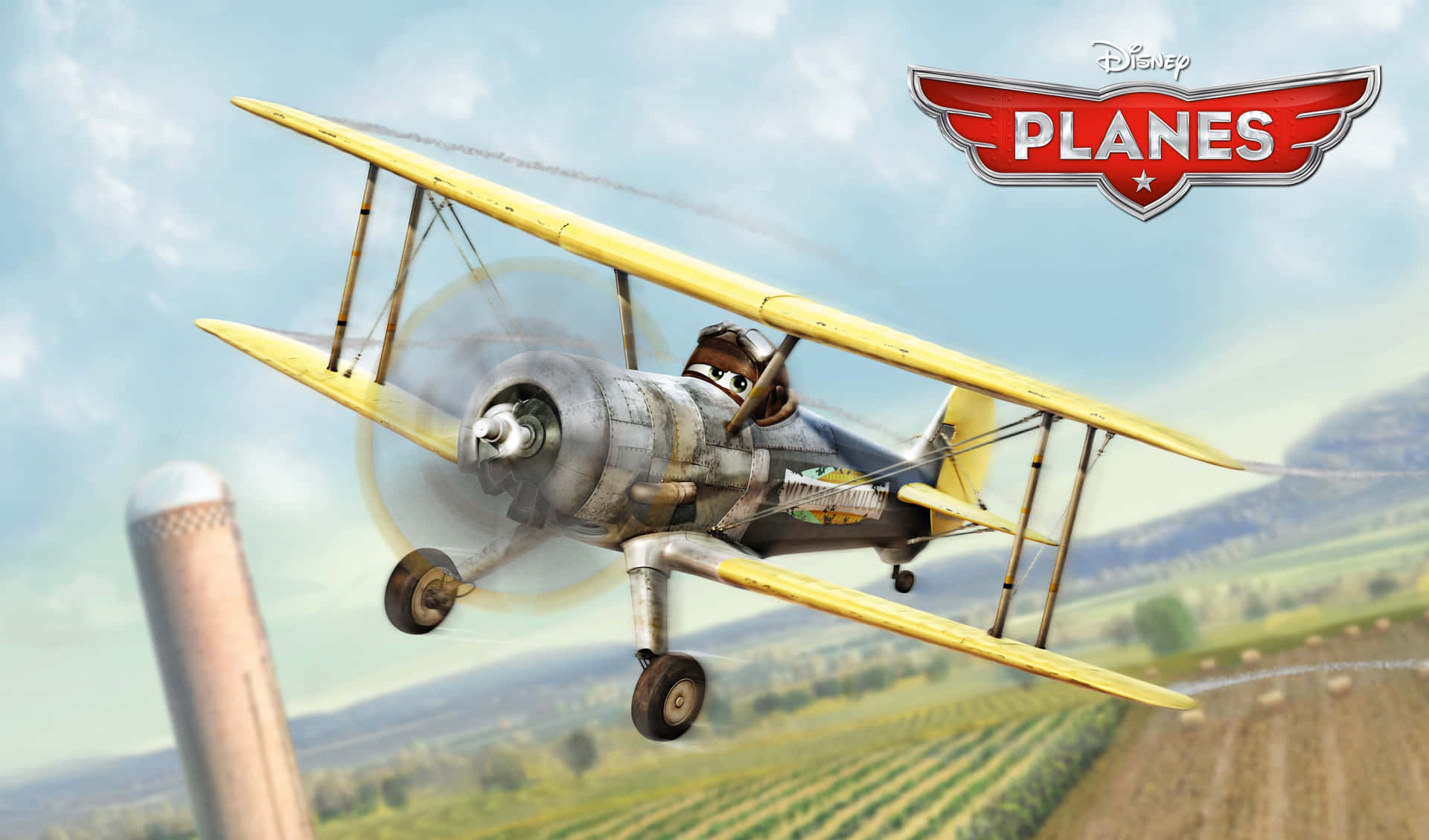 Exciting Adventure With Dusty Crophopper - Disney's Planes Wallpaper