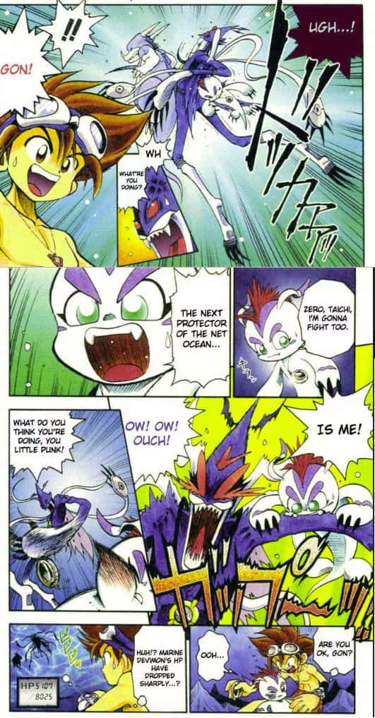 Exciting Adventure With Gomamon - The Loyal Digimon Pal Wallpaper