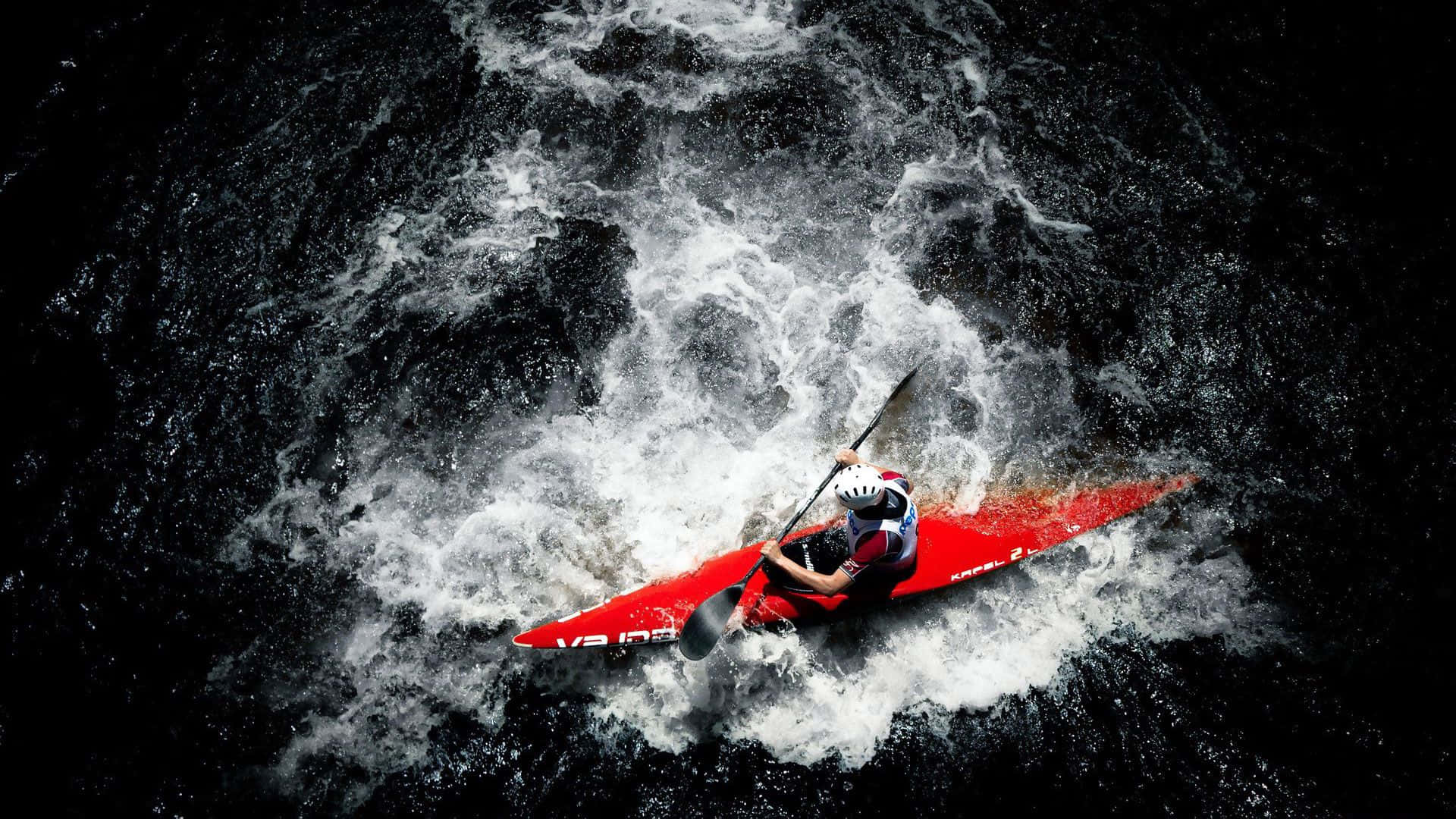 Exciting Kayak Adventure Wallpaper