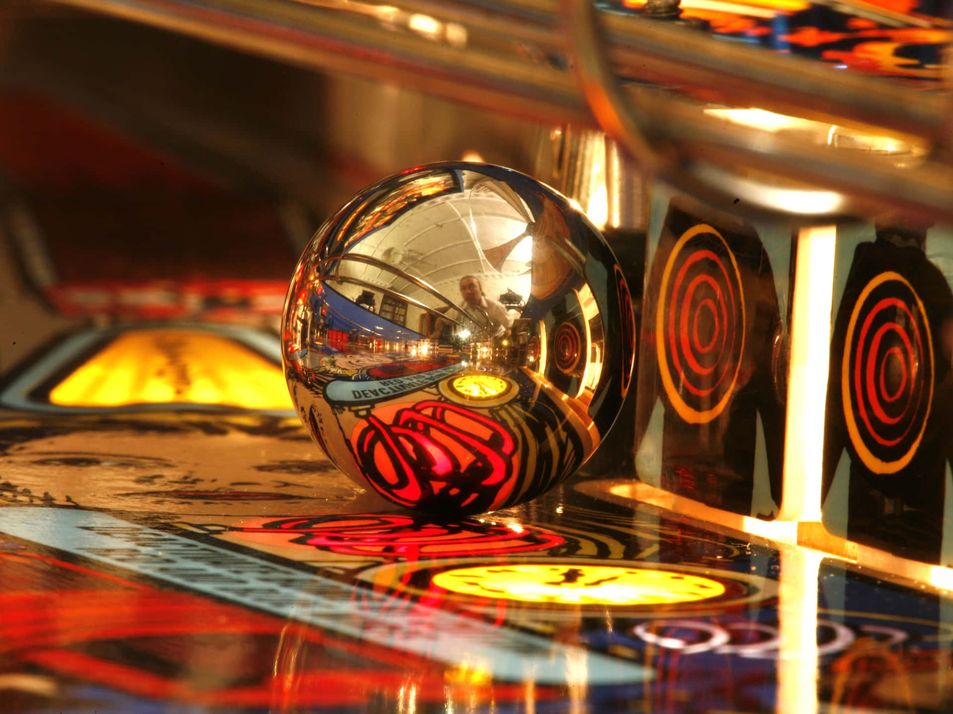 Exciting Pinball Game Action Wallpaper