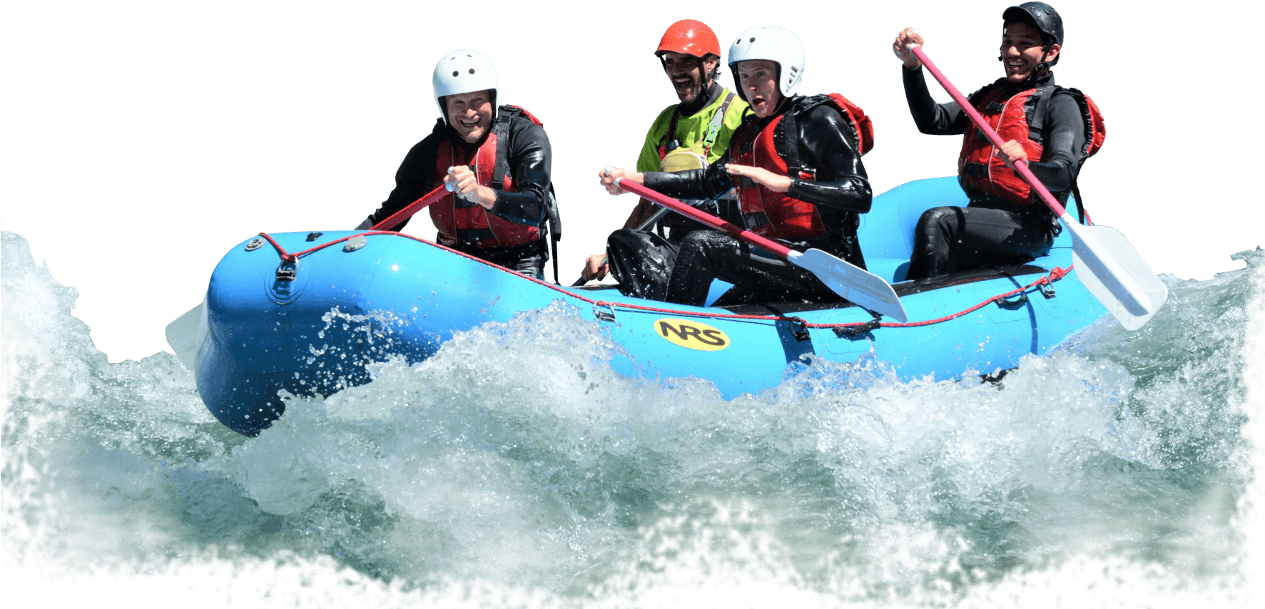 Exciting White Water Rafting Adventure PNG