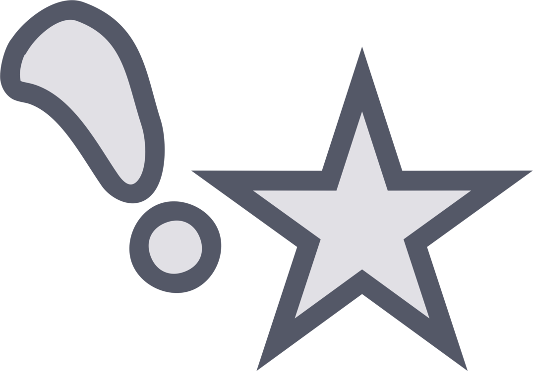 Exclamation Star Graphic PNG