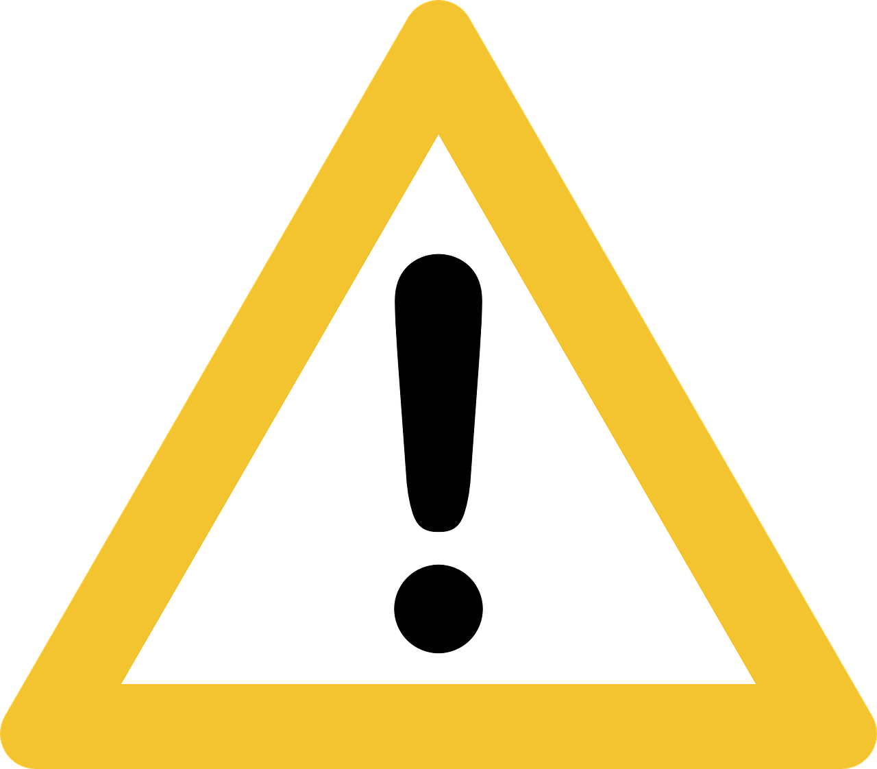 Exclamation Warning Sign PNG
