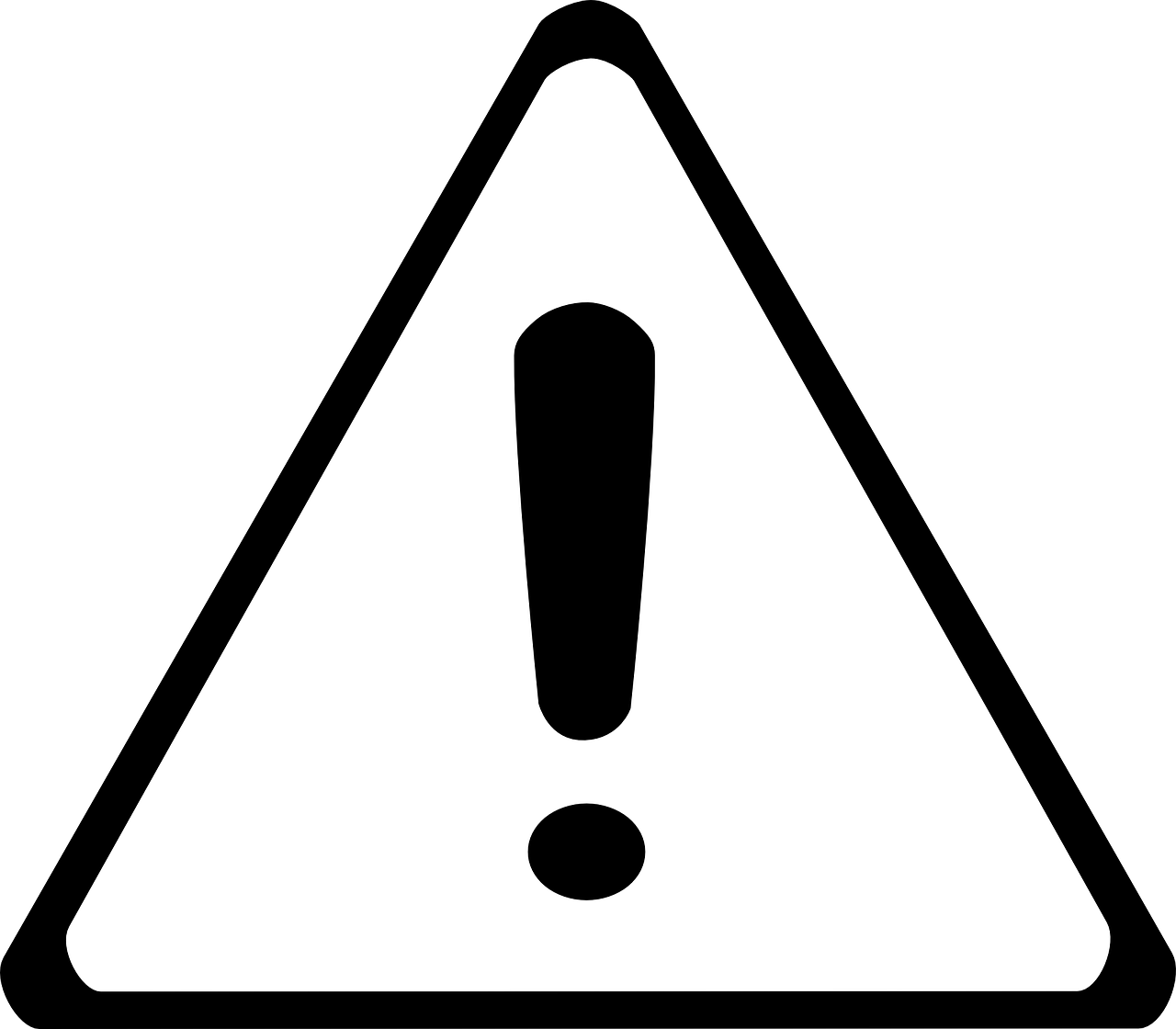 Exclamation Warning Sign Vector PNG