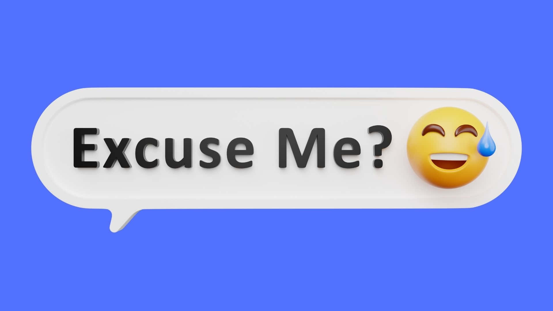 Excuse Me With A 3d Emoji Wallpaper