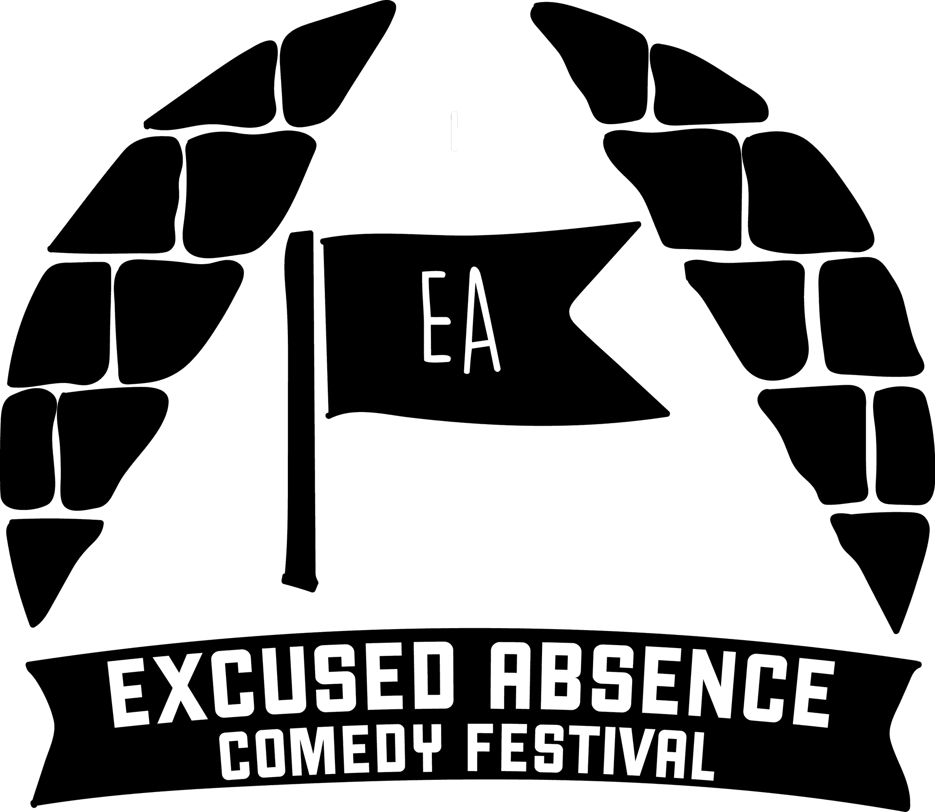 Excused Absence Comedy Festival Logo PNG