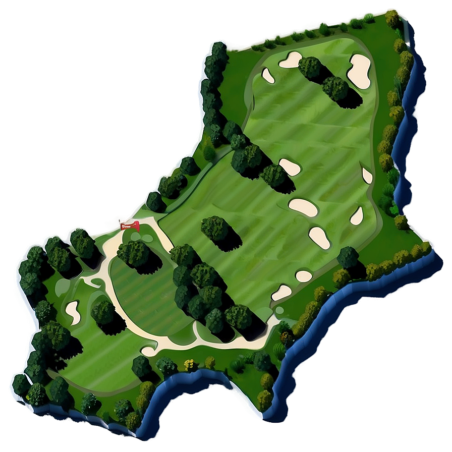 Executive Golf Course Map Png 06242024 PNG