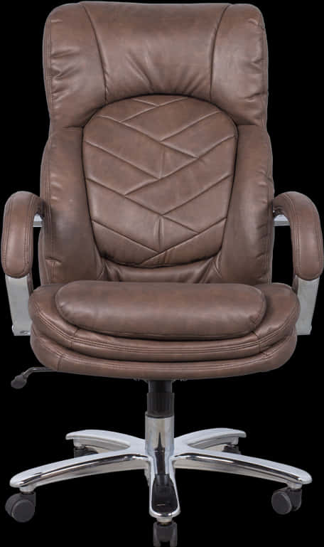 Executive Leather Office Chair PNG