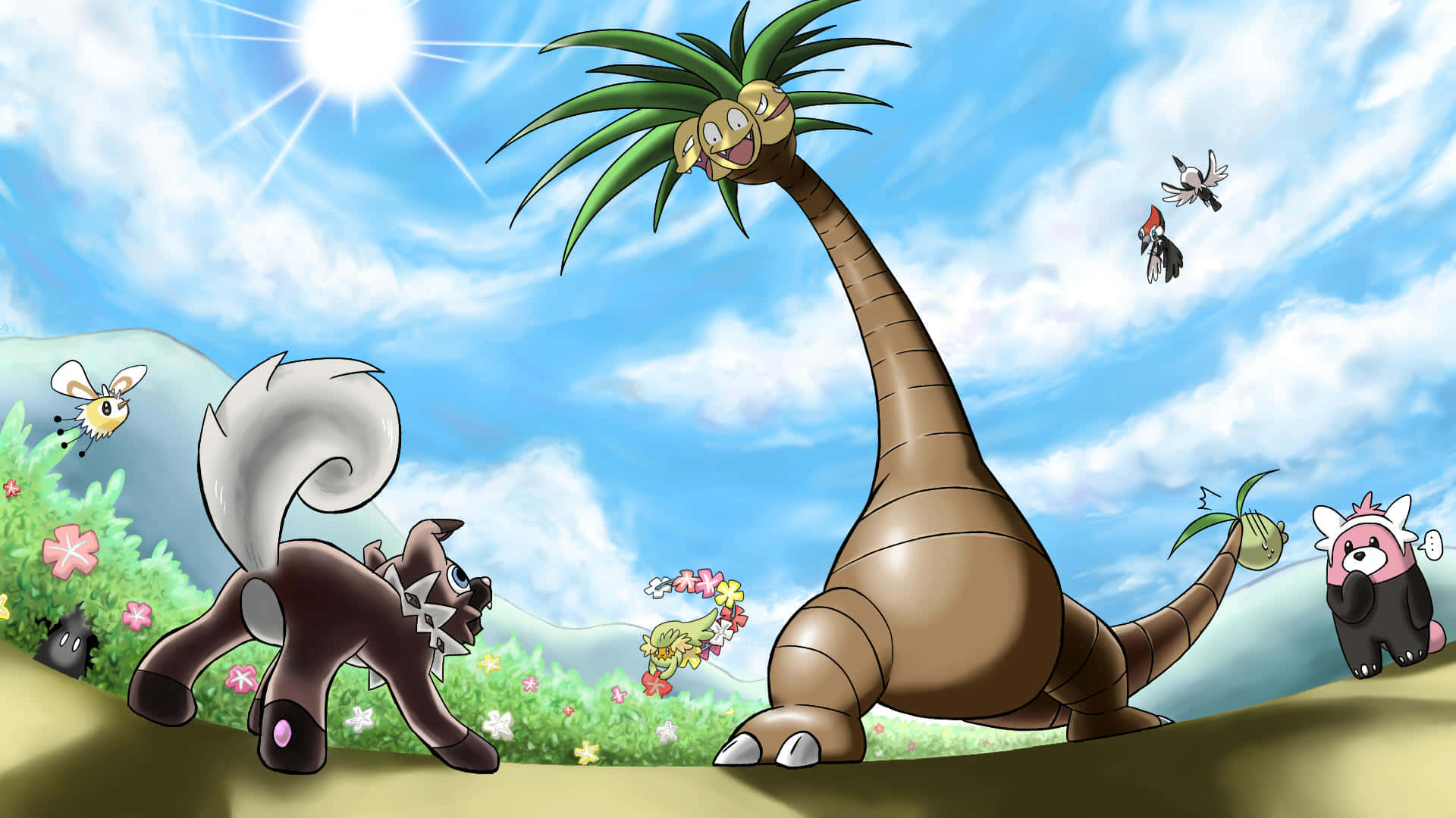 Exeggutor With Other Characters Picture