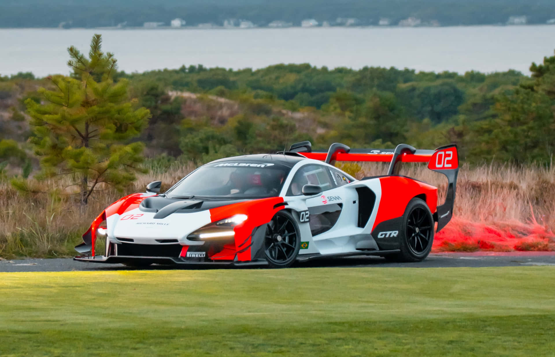 Exemplary Beauty Of Mclaren Senna In Full Display Wallpaper