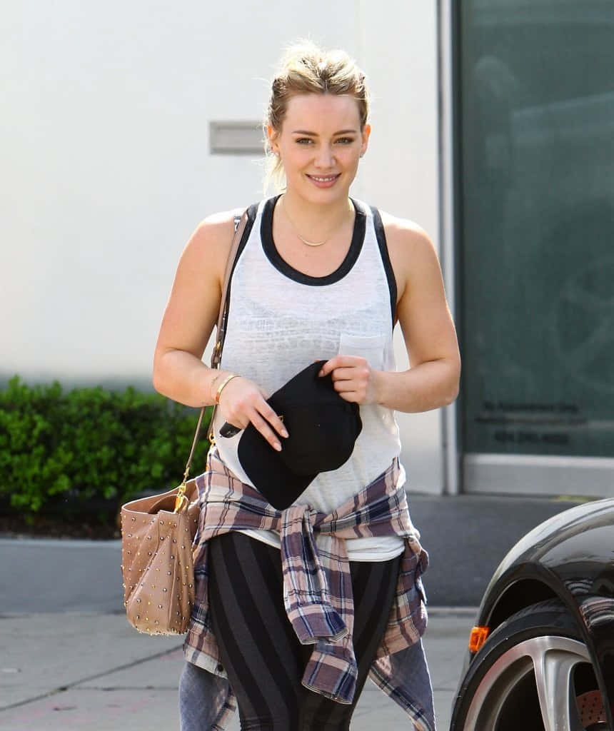 Actress Hilary Duff After Exercise Picture