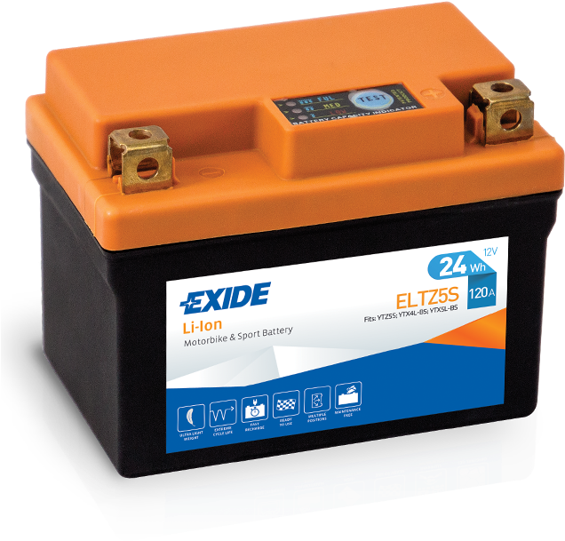 Exide Lithium Ion Motorbike Battery PNG