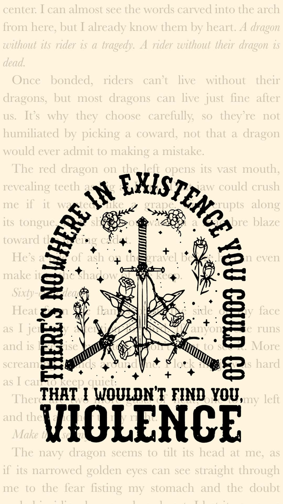 Existence Violence Quote Art Wallpaper