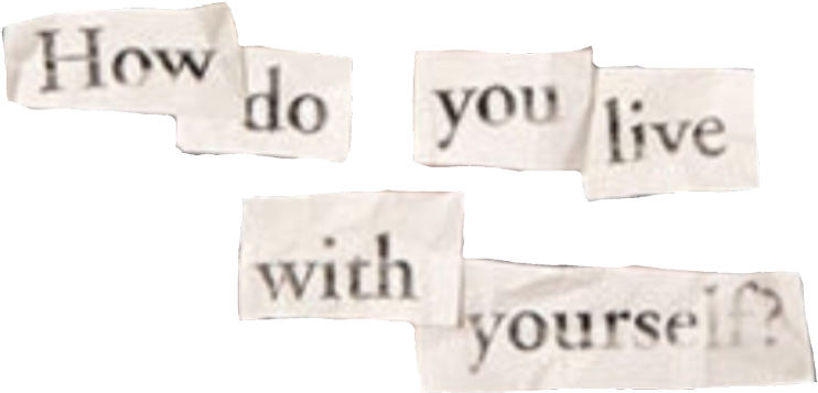 Existential Question Cutout Words PNG