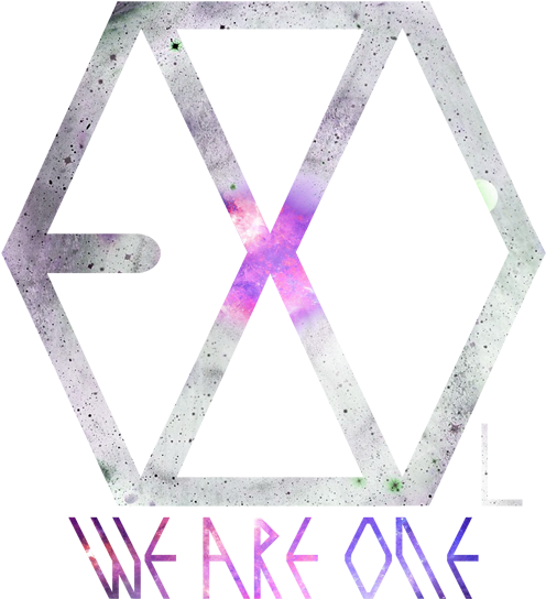 Exo Kpop Group Logowith Motto PNG