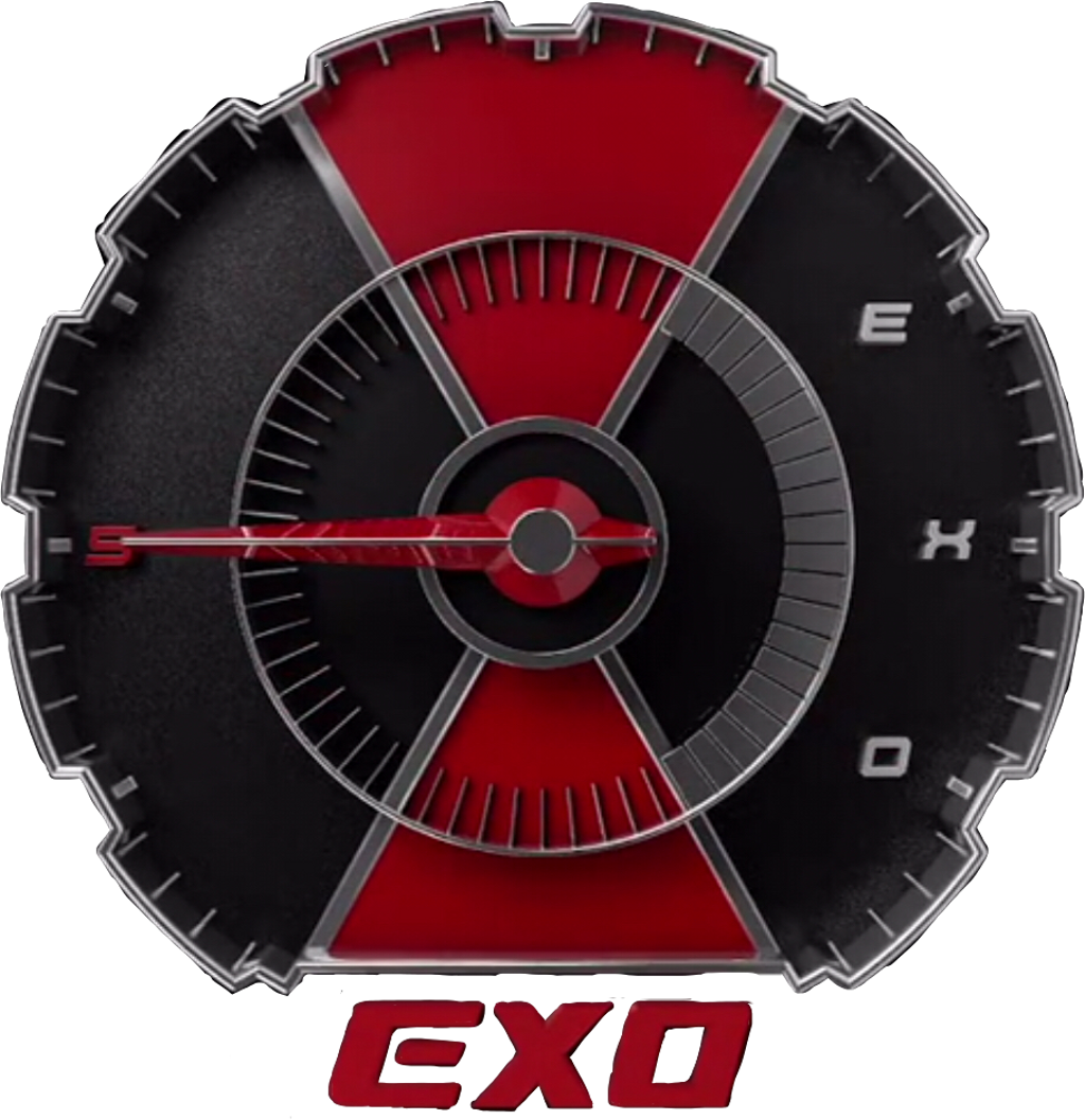 Exo Logo Red Black Design PNG