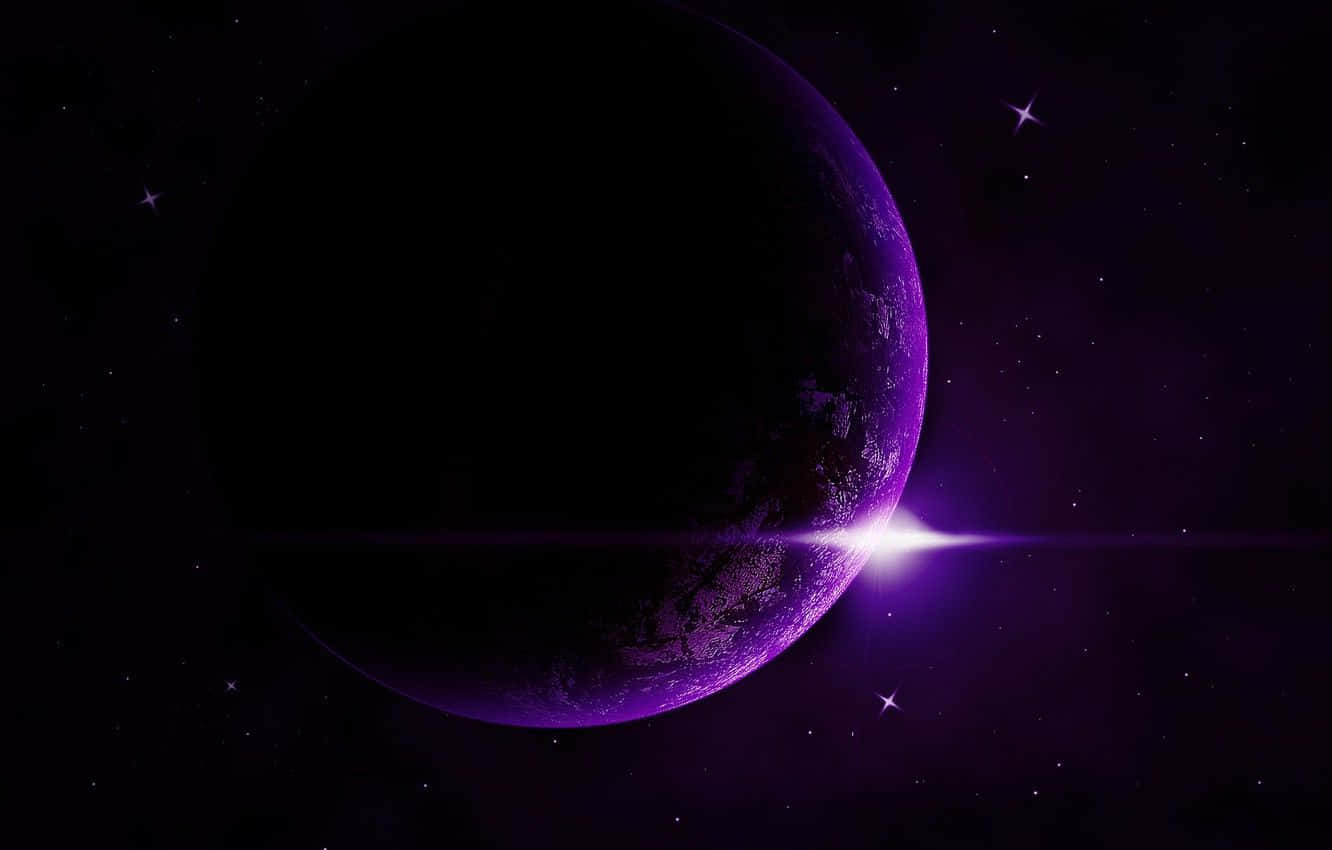 Mysterious Exoplanet Looming in the Vast Cosmos Wallpaper