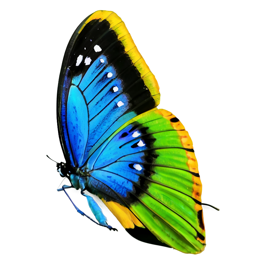 Exotic Blue Butterflies Png Mtf PNG