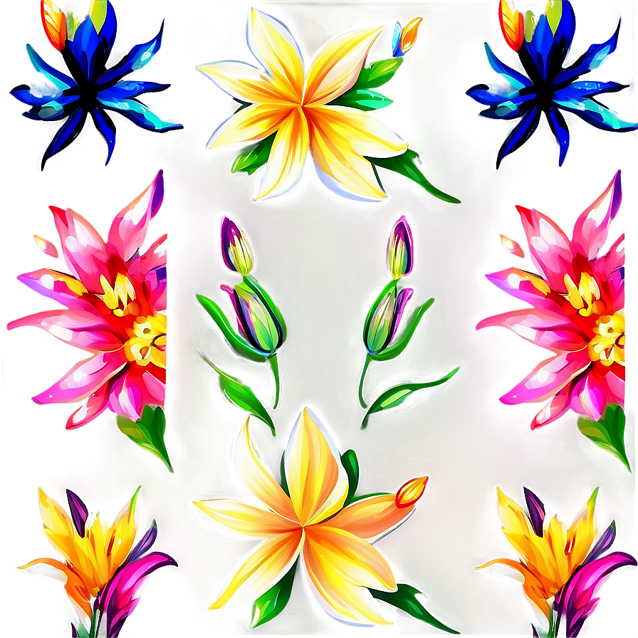 Exotic Floral Pattern Png 26 PNG