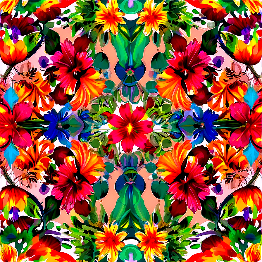 Exotic Floral Pattern Png Yfr74 PNG
