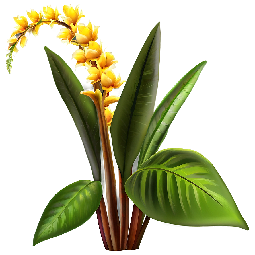 Exotic Flower Bush Png 06122024 PNG