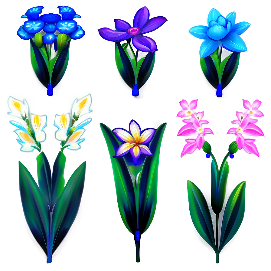 Exotic Flowers Collection Png 04292024 PNG