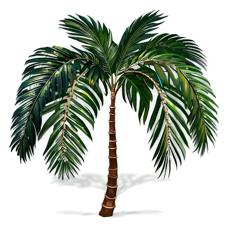 Exotic Palm Leaves Png Huo PNG