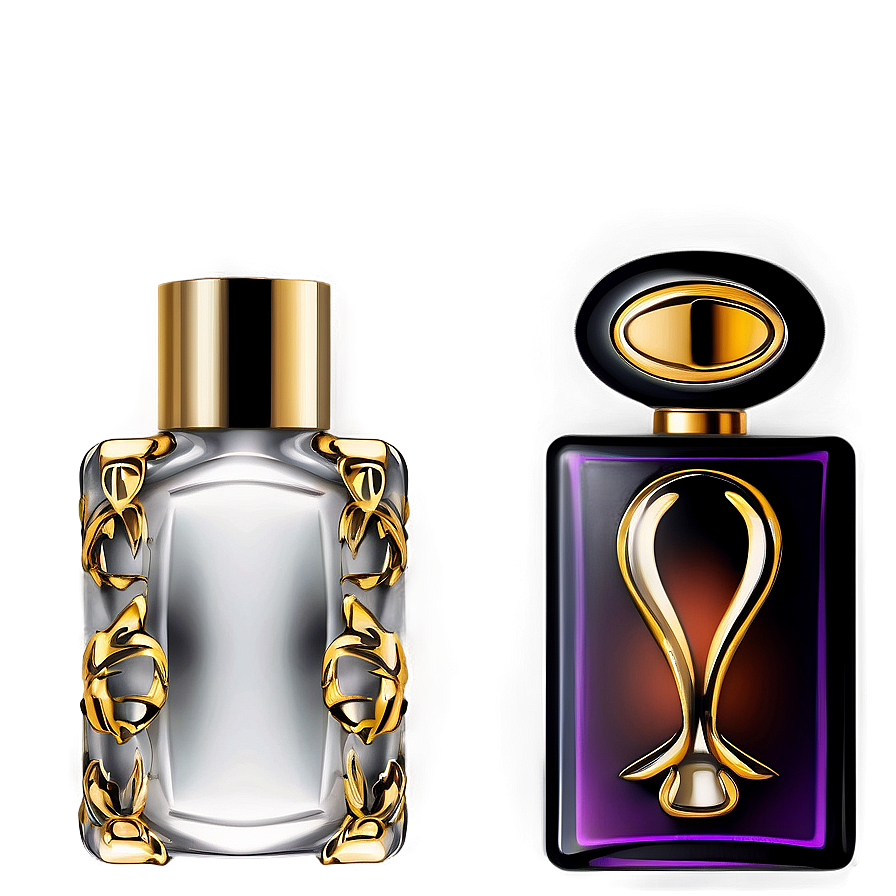 Exotic Perfume Bottle Shapes Png Kst13 PNG