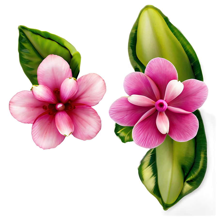 Exotic Pink Flowers Png 05242024 PNG