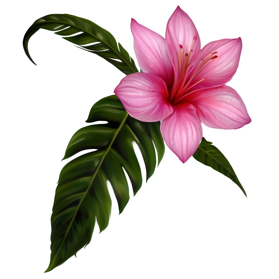 Exotic Pink Flowers Png 05242024 PNG