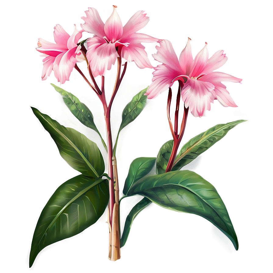 Exotic Pink Flowers Png Ske31 PNG