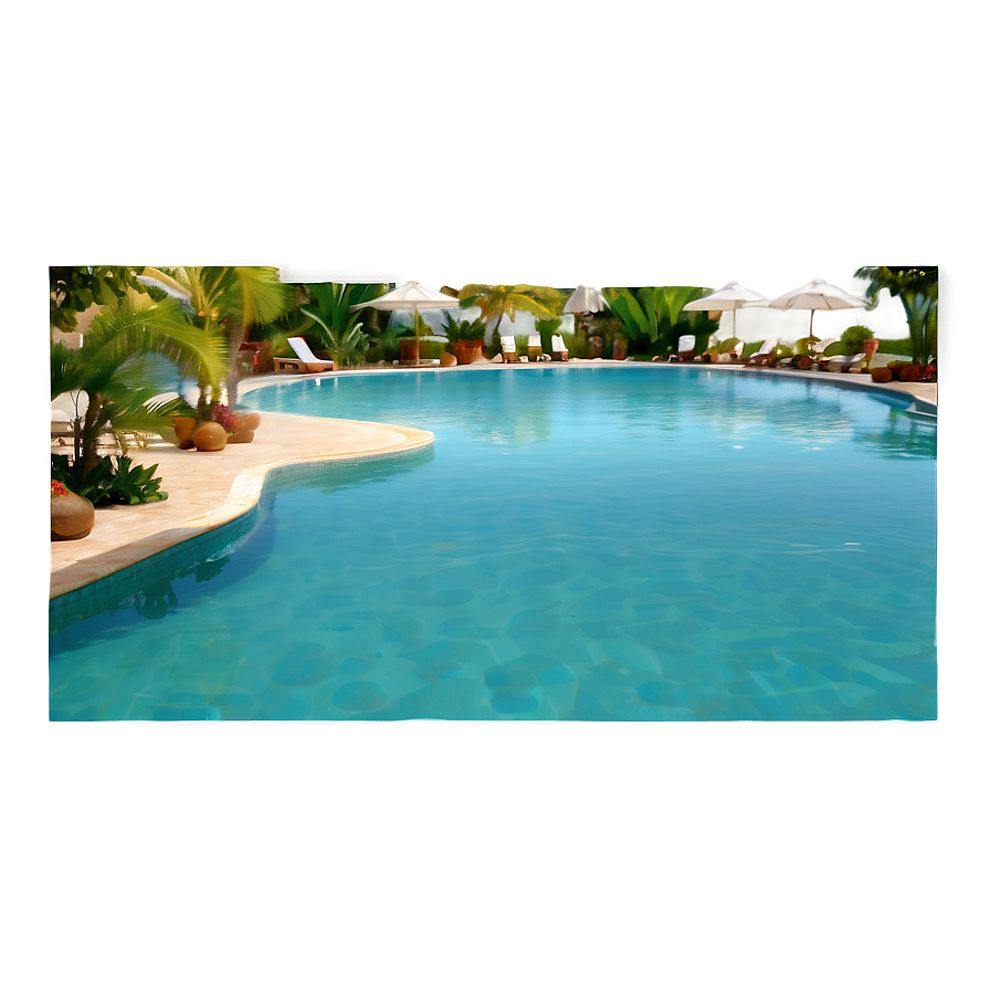 Exotic Resort Pool Water Png 11 PNG