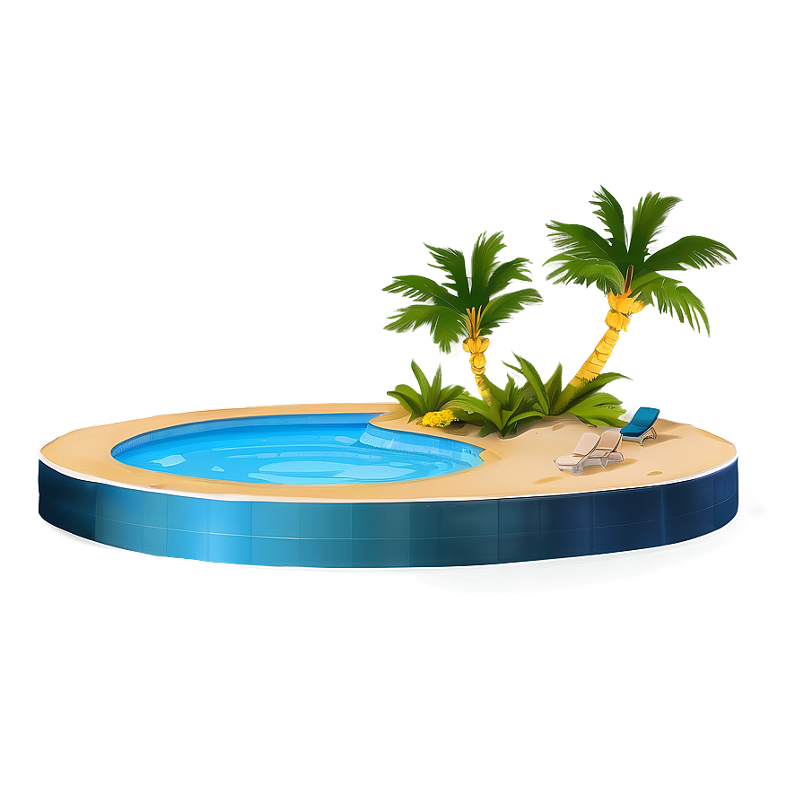 Exotic Resort Pool Water Png 45 PNG