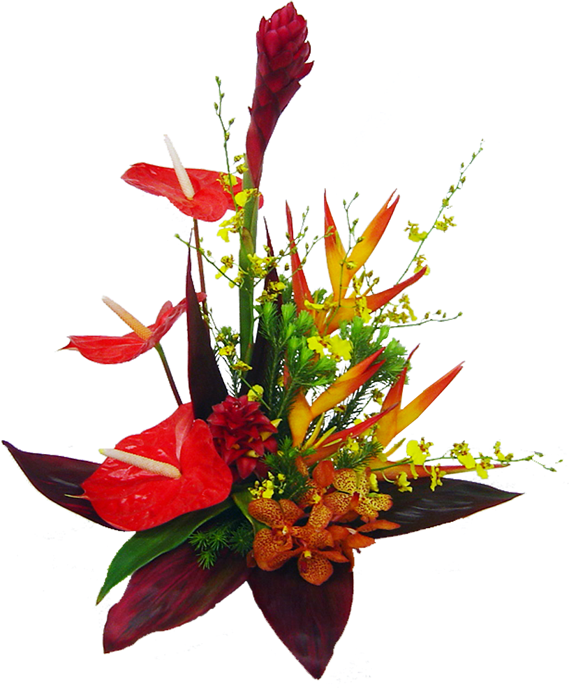 Exotic_ Tropical_ Flower_ Arrangement.png PNG