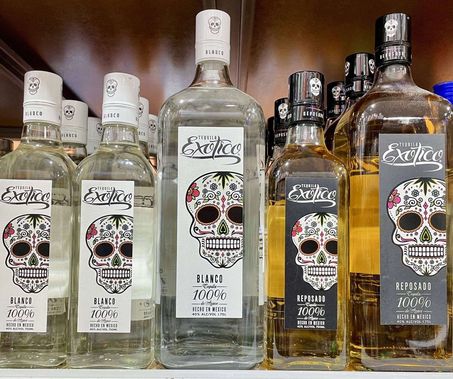 Collezionidi Tequila Esotiche In Diverse Misure Sfondo