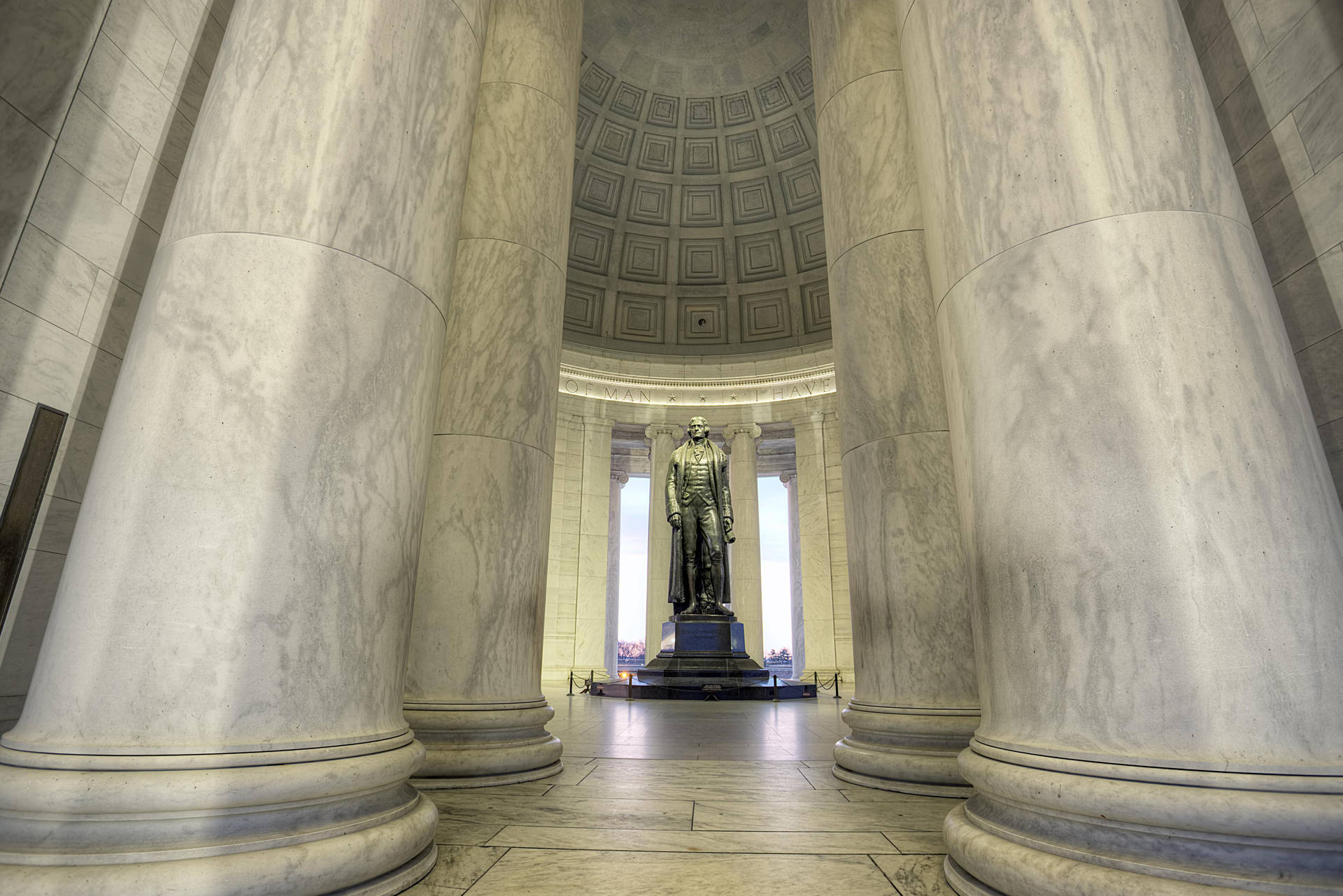 Interioramplo Do Memorial Jefferson. Papel de Parede