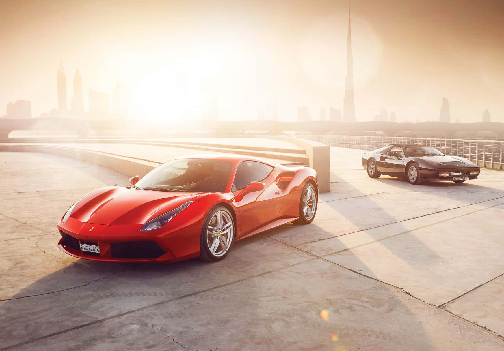 Experience Speed&Luxury: Ferrari 488 Gtb In Action Wallpaper